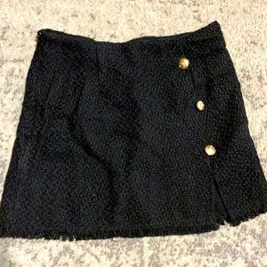 New Buttoned Front Split Tweed Skirt size 6